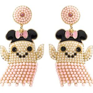 Minnie Mouse Haunted Halloween Ghost with Pink Minnie Hat Set Pearls